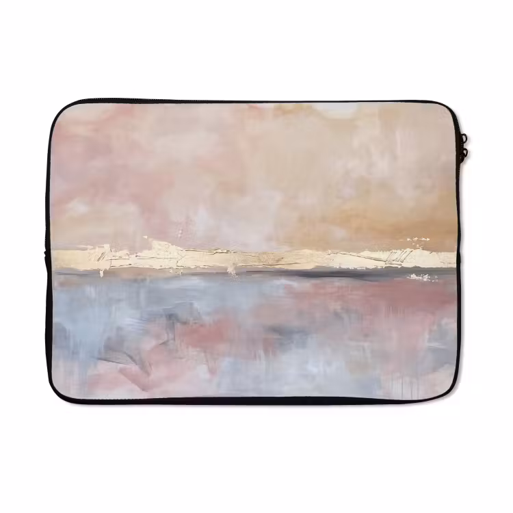 Laptophoes - Abstract - Horizontaal - Kunst - Roze - Goud — 5