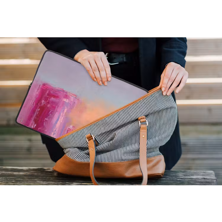 Laptophoes - Abstract - Kleuren - Modern - Roze — 4