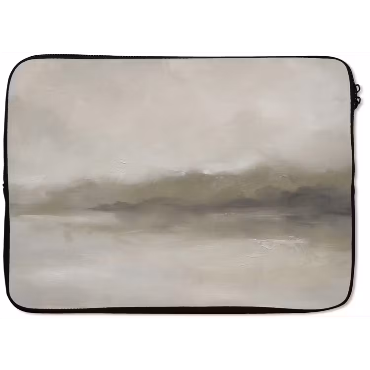 Laptophoes - Abstract - Landschap - Nevel - Modern - Grijs — 1