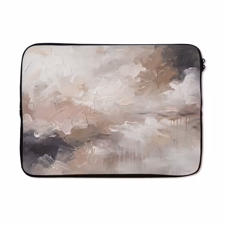Laptophoes - Abstract - Textuur - Kunst - Modern - Beige — 5