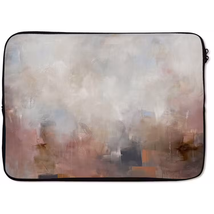 Laptophoes - Abstract - Vloeiend - Kunst - Modern - Beige — 1