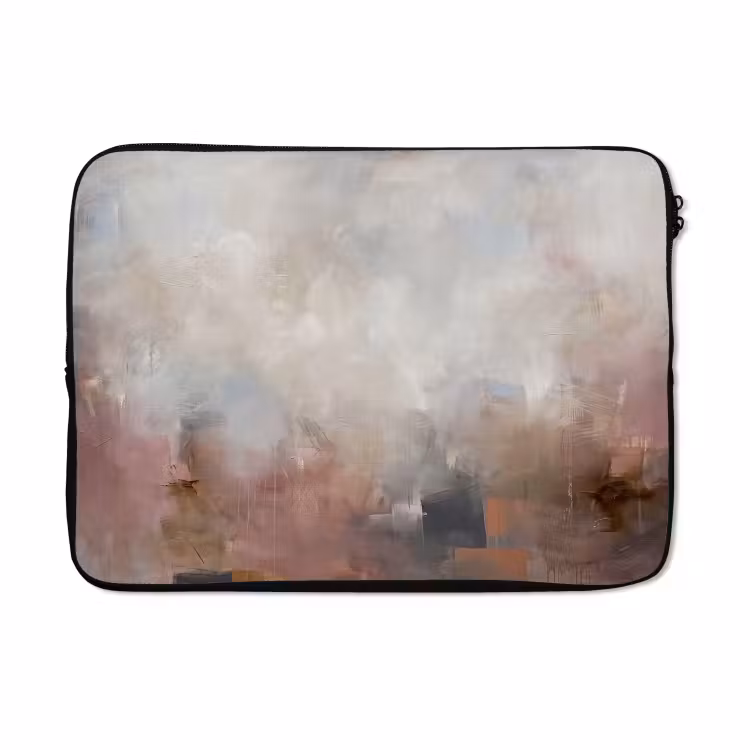 Laptophoes - Abstract - Vloeiend - Kunst - Modern - Beige — 5
