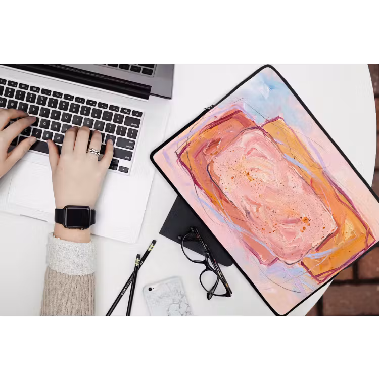 Laptophoes - Abstract - Vormen - Modern - Roze — 3