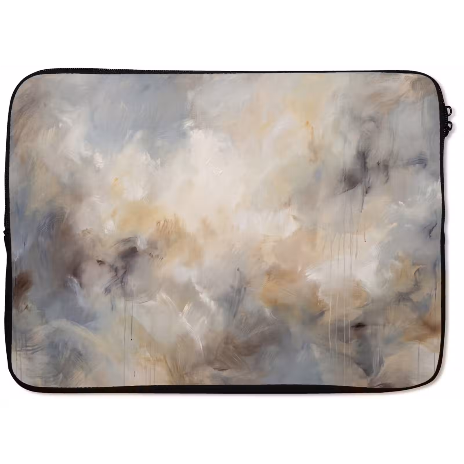 Laptophoes - Abstract - Wolken - Sfeervol - Beige - Grijs — 1