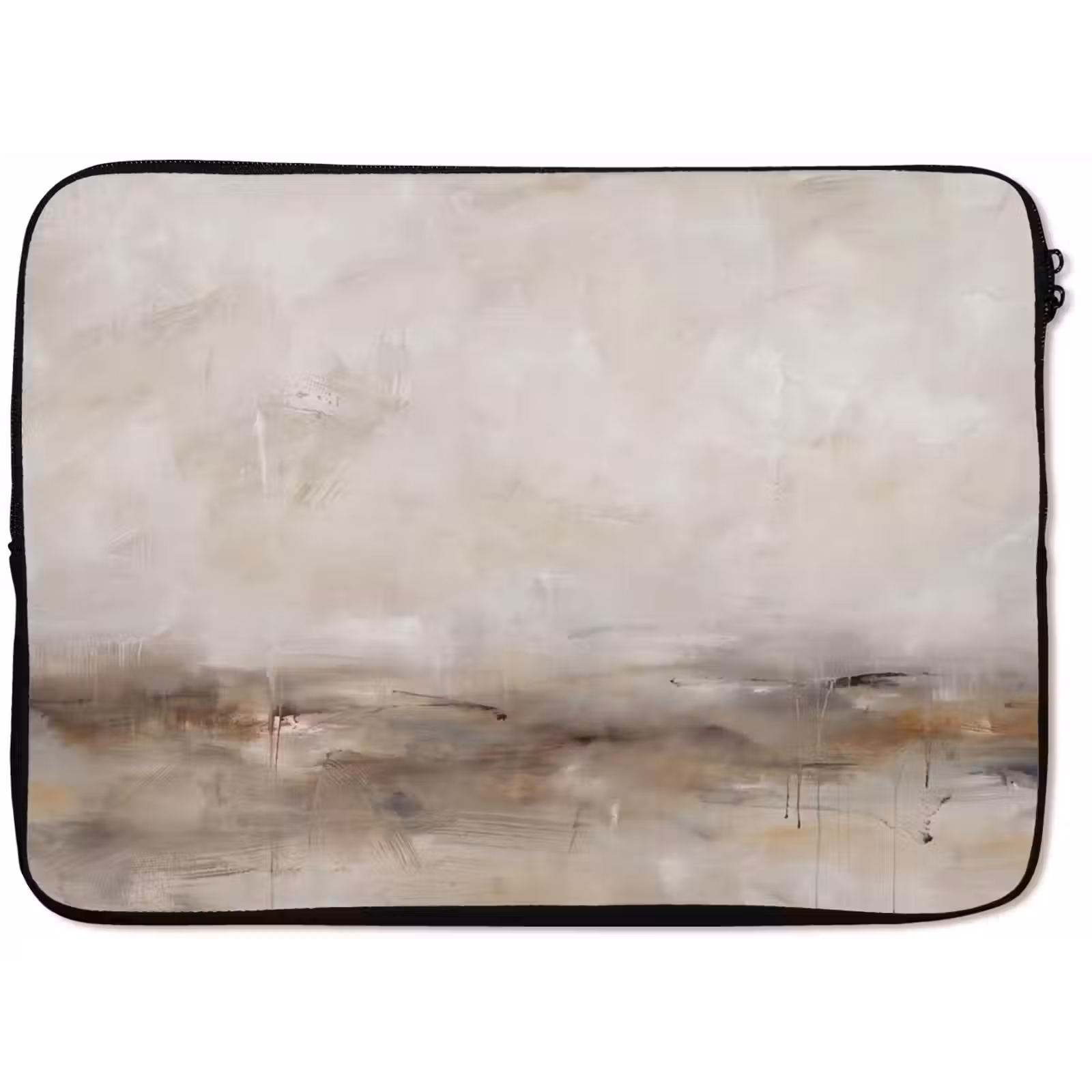 Laptophoes - Abstrakt - Landschap - Modern - Beige - Kunst — 1