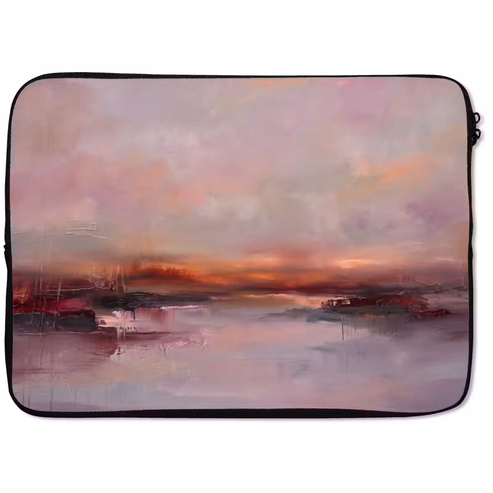 Laptophoes - Landschap - Zonsondergang - Abstract - Modern - Roze — 1