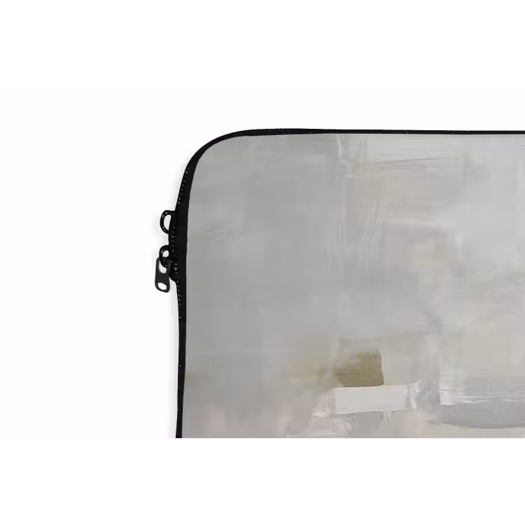 Laptophoes - Abstract - Gelaagd - Kunst - Modern - Grijs-Groen — 6