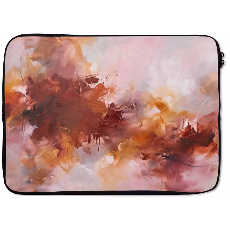Laptophoes - Abstract - Kleurrijk - Kunst - Modern - Roze-Rood — 1