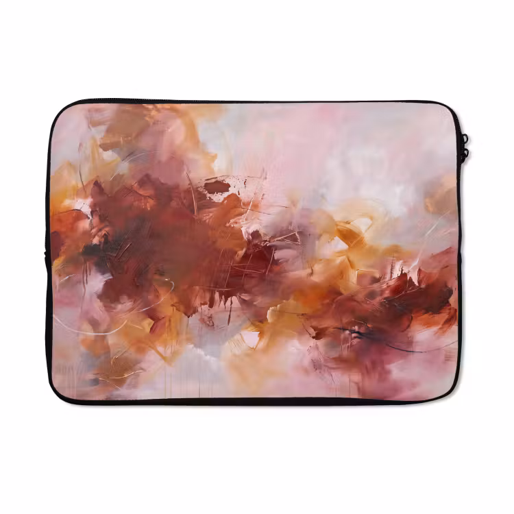 Laptophoes - Abstract - Kleurrijk - Kunst - Modern - Roze-Rood — 5