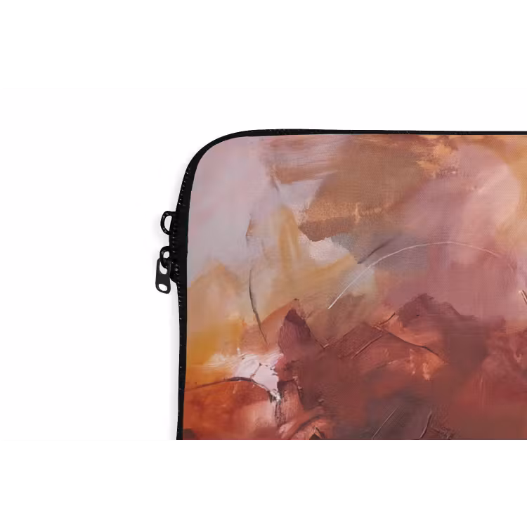 Laptophoes - Abstract - Kleurrijk - Kunst - Modern - Roze-Rood — 6