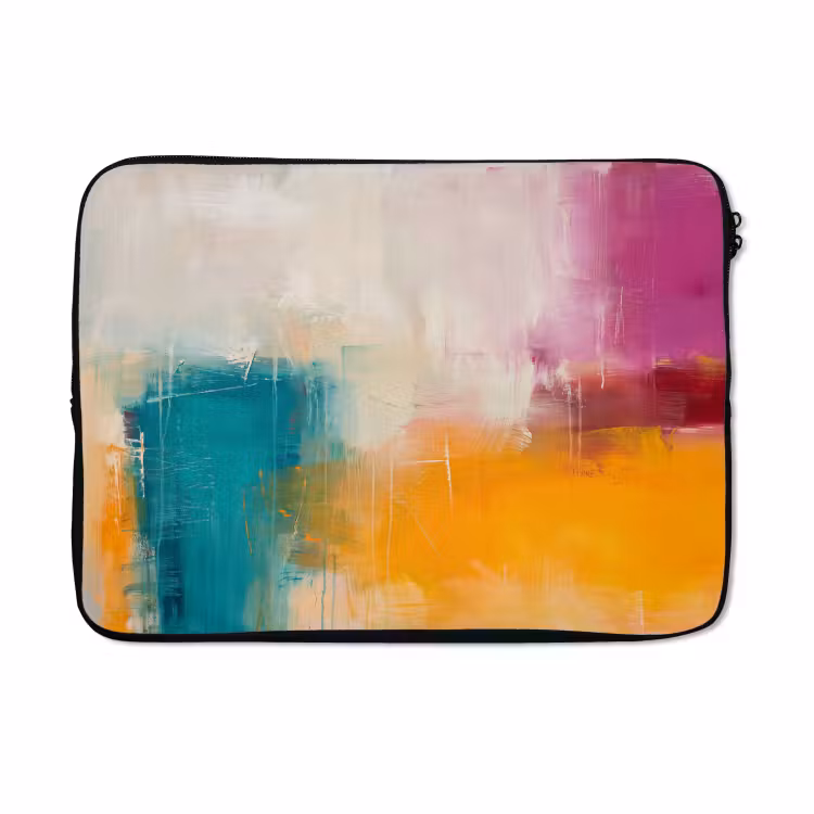 Laptophoes - Abstract - Kleurrijk - Modern - Kunst - Oranje — 5