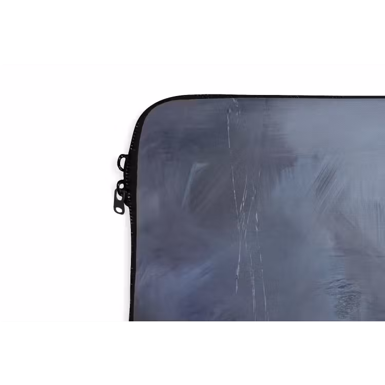 Laptophoes - Abstract - Kwaststreken - Modern - Kunst - Grijs — 6