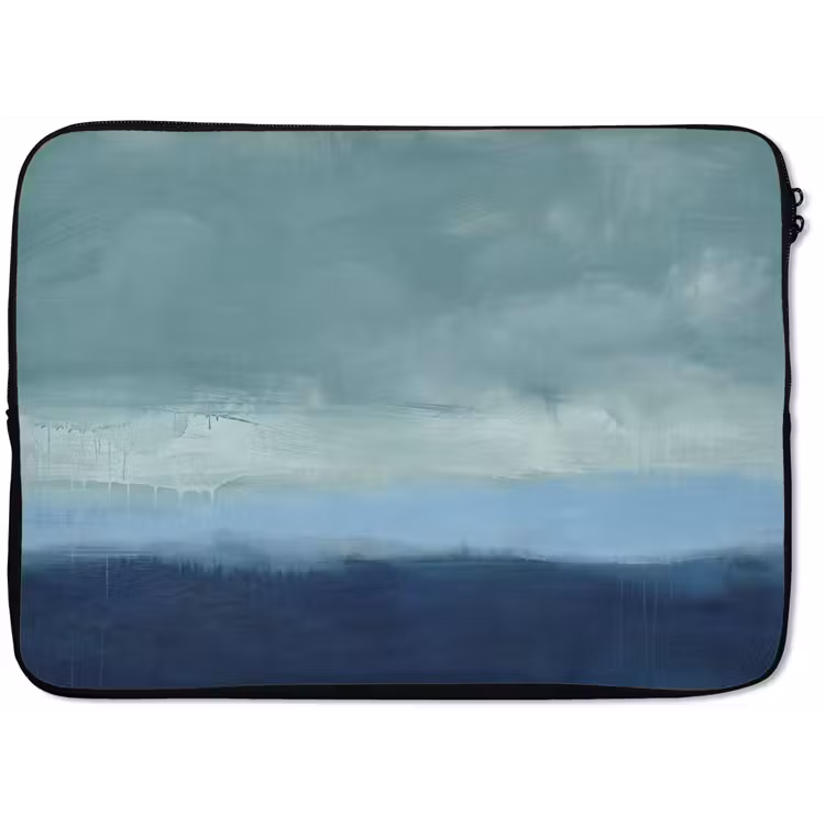 Laptophoes - Abstract - Lagen - Rust - Modern - Blauw — 1