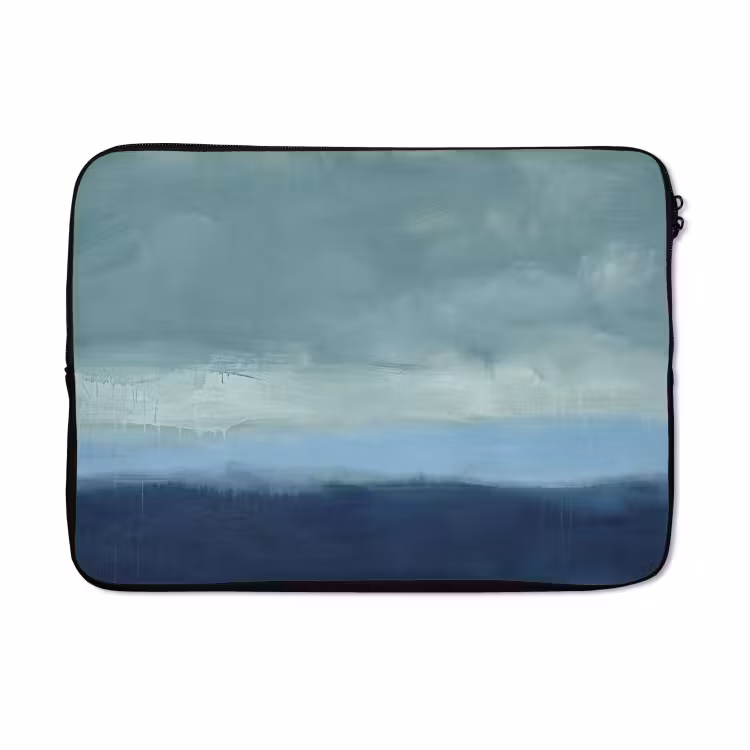 Laptophoes - Abstract - Lagen - Rust - Modern - Blauw — 5