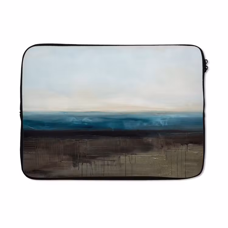 Laptophoes - Abstract - Landschap - Horizon - Blauw - Modern — 5