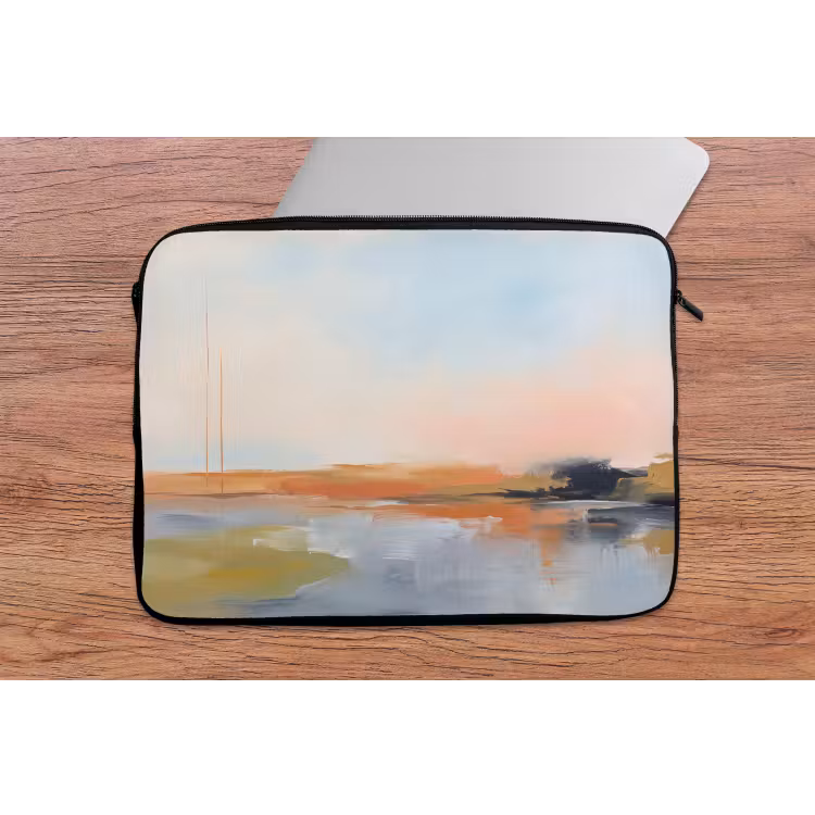 Laptophoes - Abstract - Landschap - Horizon - Modern - Kleurrijk — 2