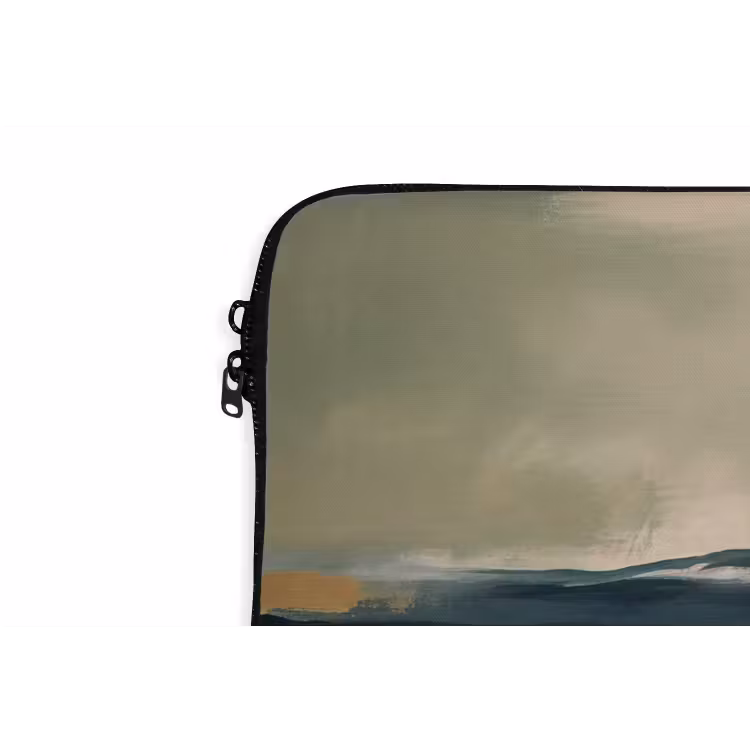 Laptophoes - Abstract - Landschap - Kunst - Modern - Groen - Blauw — 6