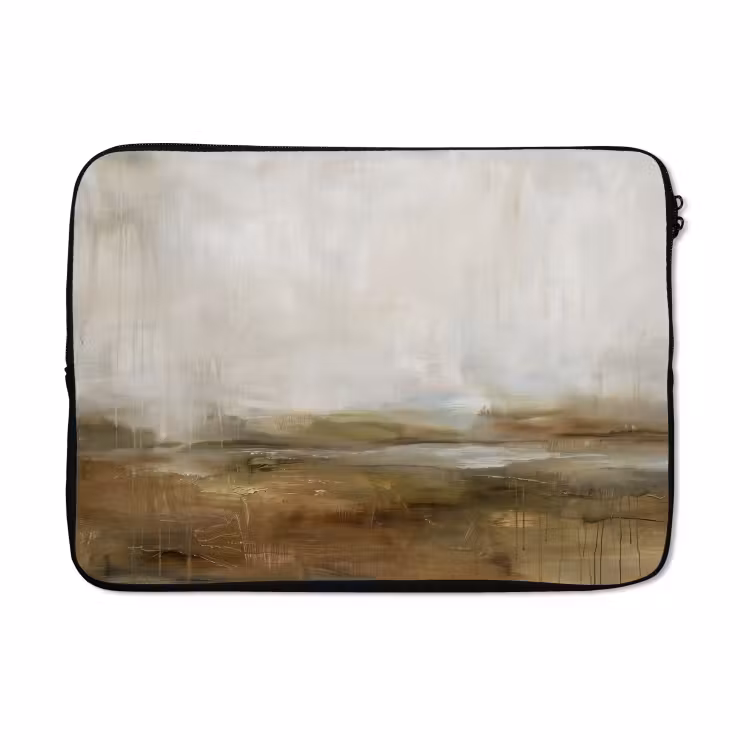Laptophoes - Abstract - Landschap - Natuur - Beige - Bruin — 5