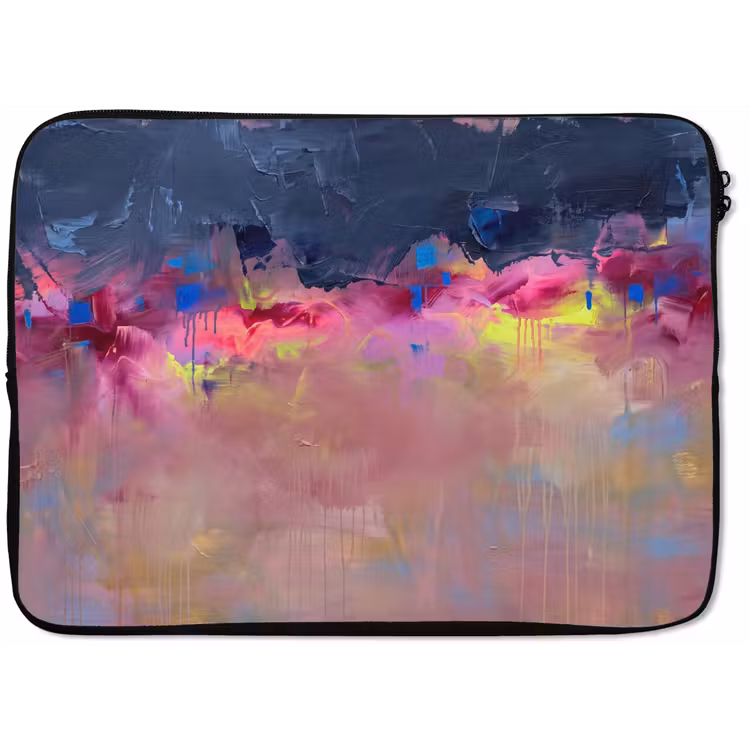 Laptophoes - Abstract - Textuur - Kleuren - Modern - Roze — 1