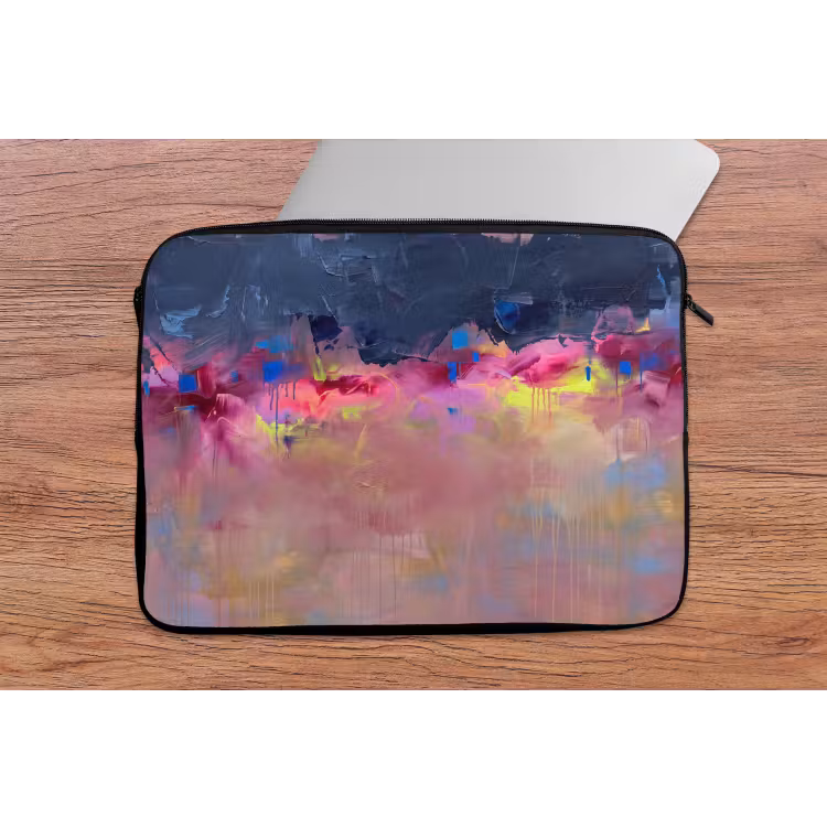 Laptophoes - Abstract - Textuur - Kleuren - Modern - Roze — 2
