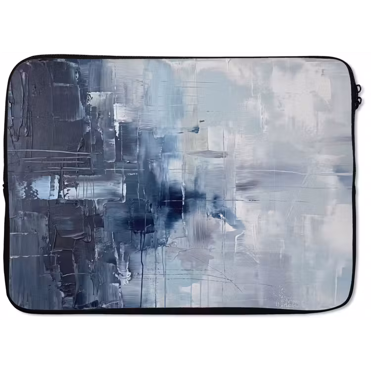 Laptophoes - Abstract - Textuur - Kunst - Modern - Blauw — 1