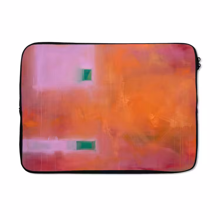 Laptophoes - Abstract - Vlakken - Kunst - Modern - Oranje — 5