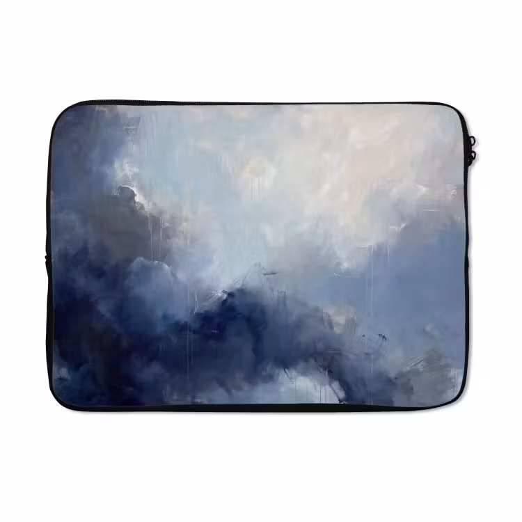 Laptophoes - Abstract - Wolken - Modern - Blauw - Kunst — 5