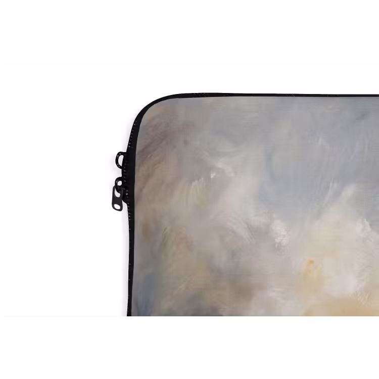 Laptophoes - Abstract - Wolken - Sfeervol - Beige - Grijs — 6