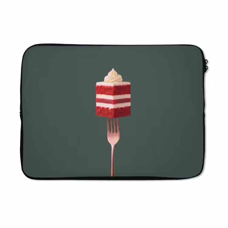 Laptophoes - Cake - Vork - Rood — 5