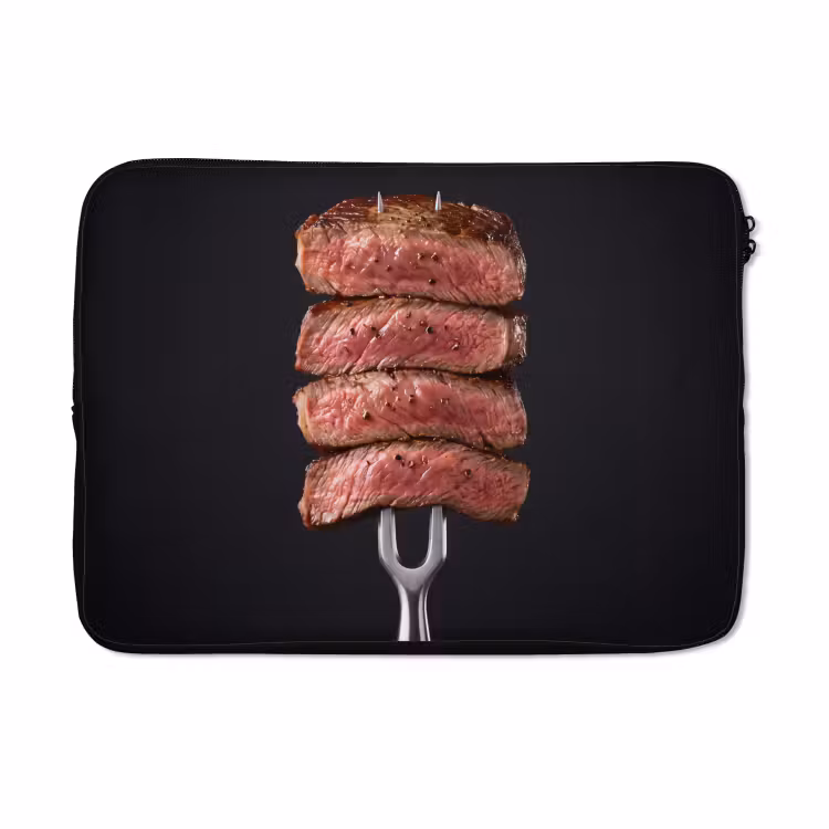 Laptophoes - Eten - Rosé - Vork — 5