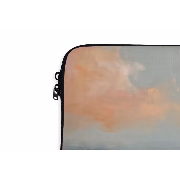 Laptophoes - Landschap - Rivier - Abstract - Roze - Groen — 6
