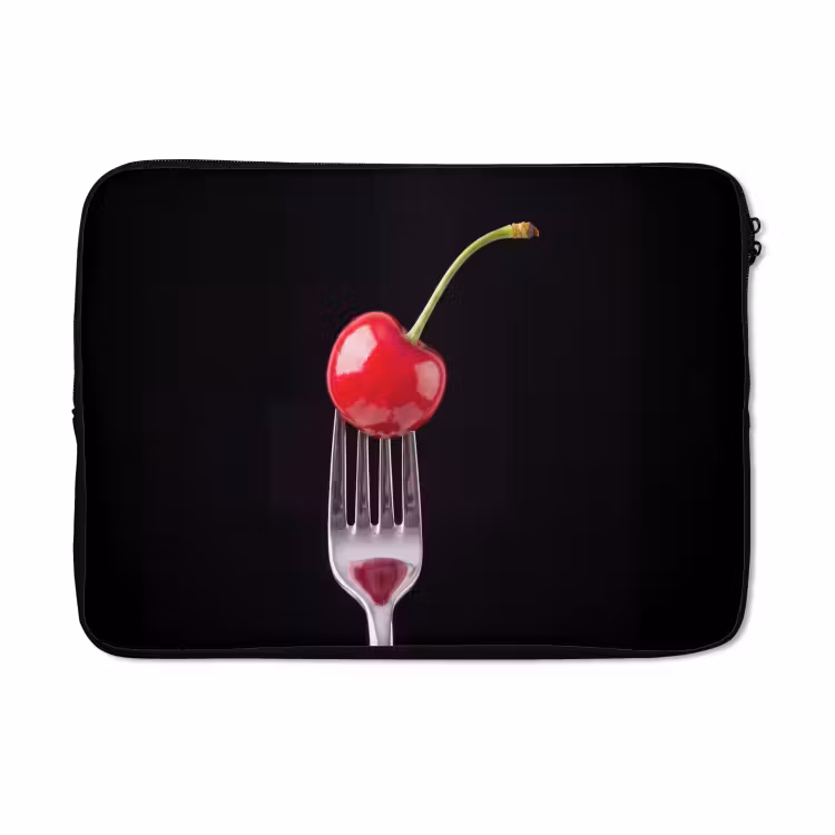 Laptophoes - Rode kers - Vork — 5