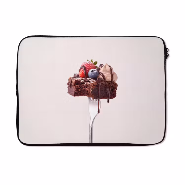 Laptophoes - Vork - brownie - aardbei — 5