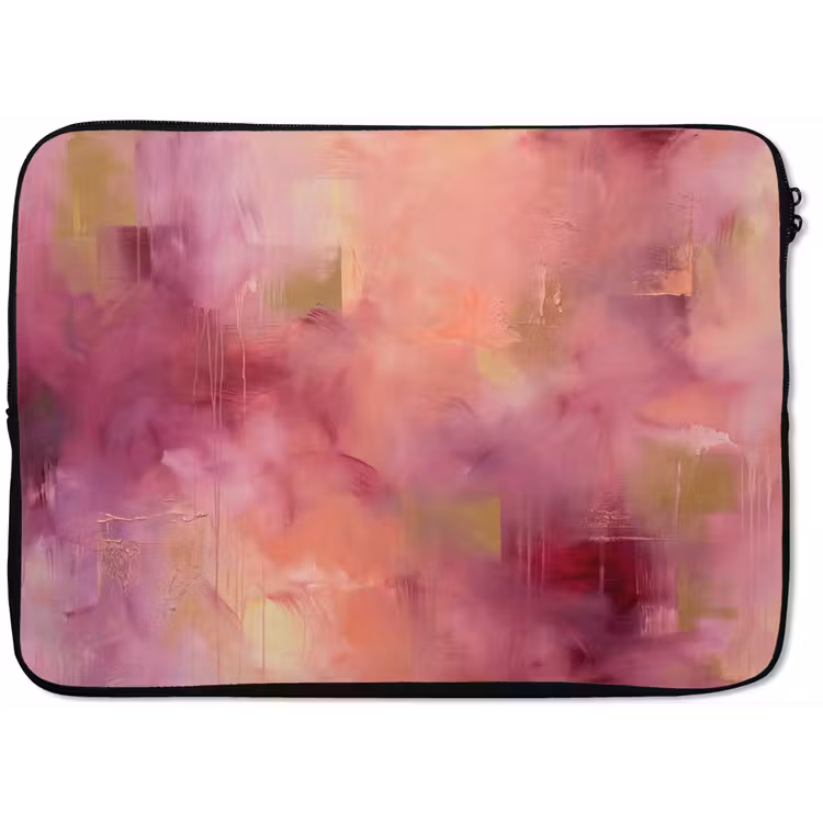 Laptophoes - Abstract - Kleuren - Modern - Roze - Paars — 1