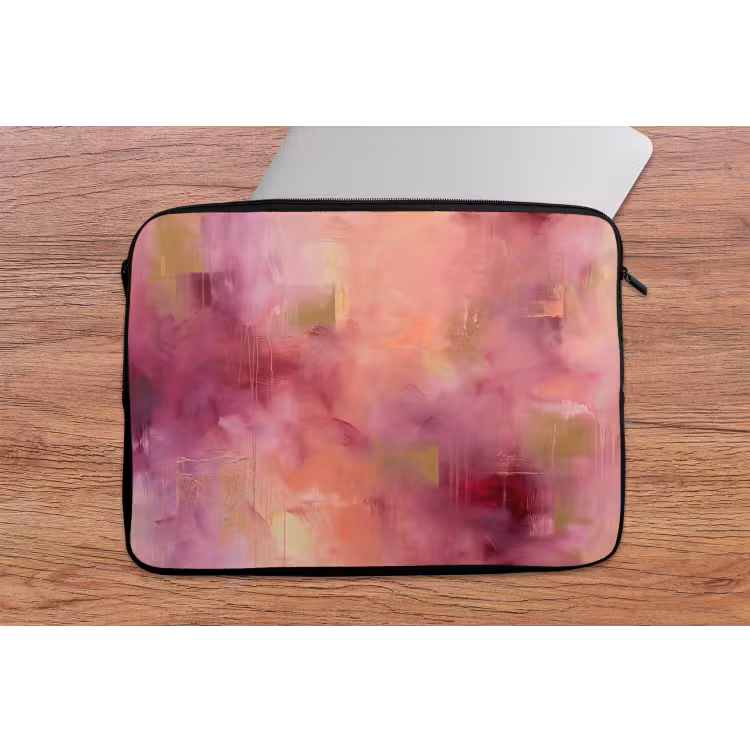 Laptophoes - Abstract - Kleuren - Modern - Roze - Paars — 2