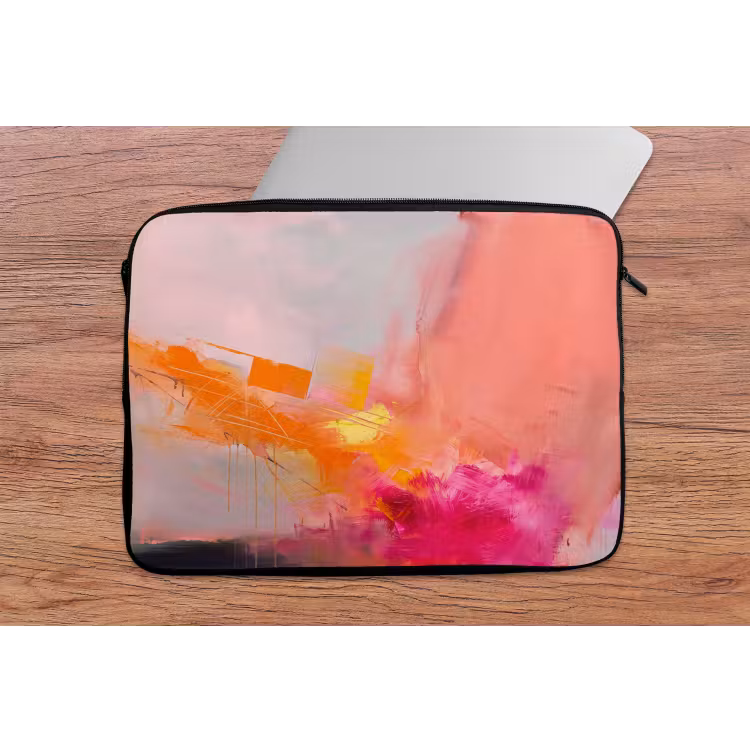 Laptophoes - Abstract - Kleurrijk - Modern - Roze — 2