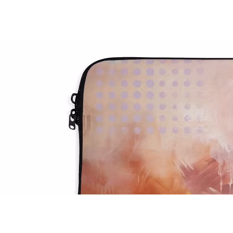 Laptophoes - Abstract - Rood - Goud - Modern - Kunst — 6