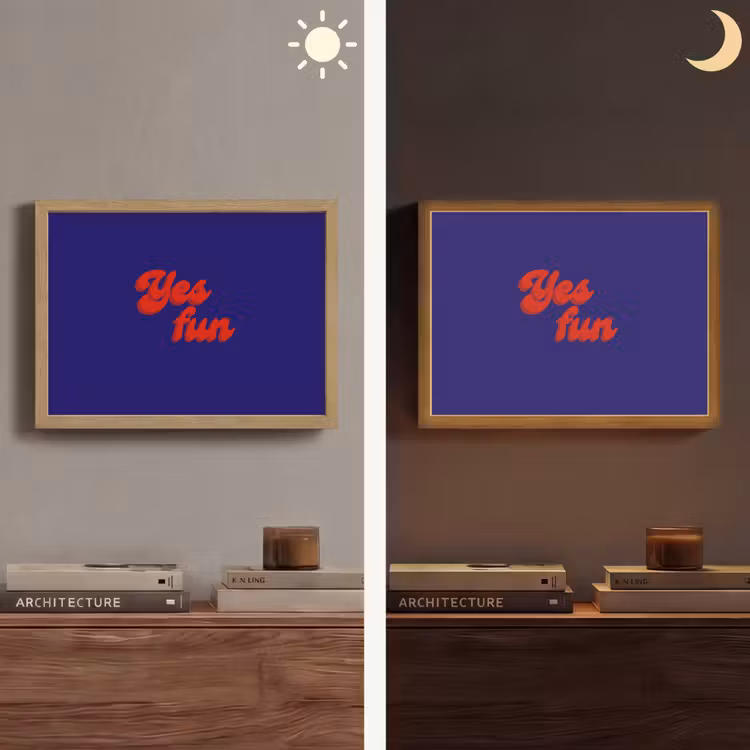 Lightbox - Wandlamp - Blauw - Rood - Yes fun - 3D — 6