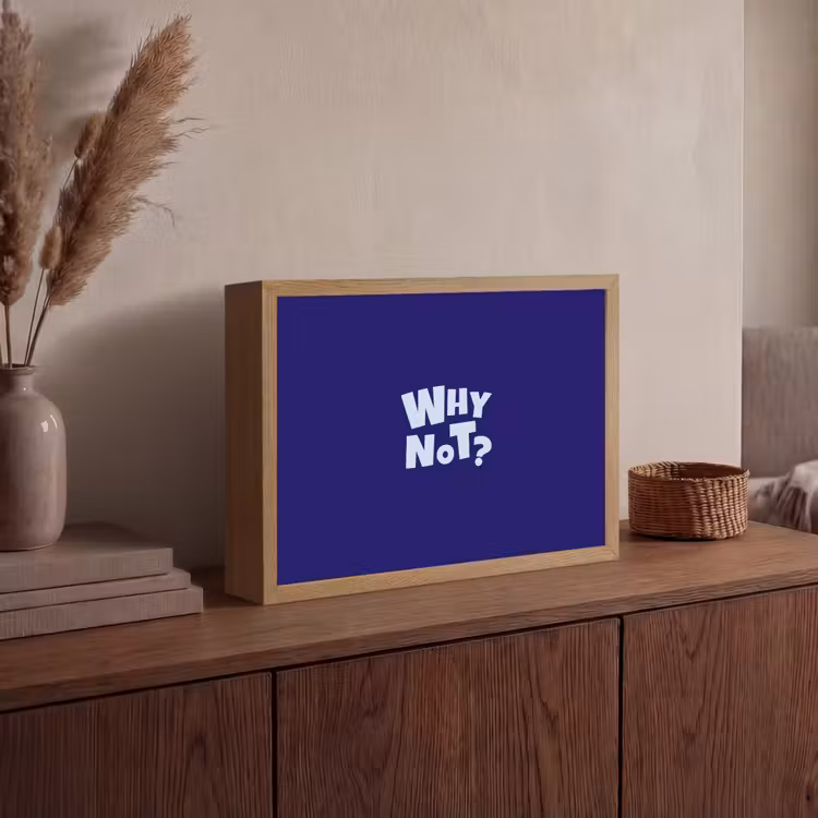 Lightbox - Wandlamp - Blauw - Why not - Minimalistisch — 4