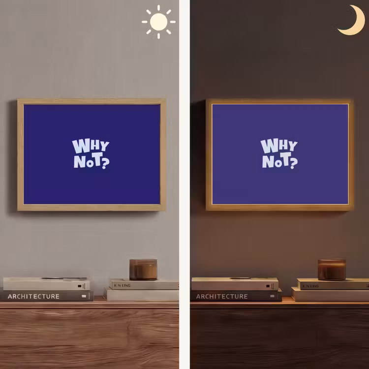 Lightbox - Wandlamp - Blauw - Why not - Minimalistisch — 6