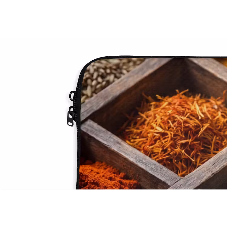 Laptophoes - Kruiden - Houten - Eten — 6