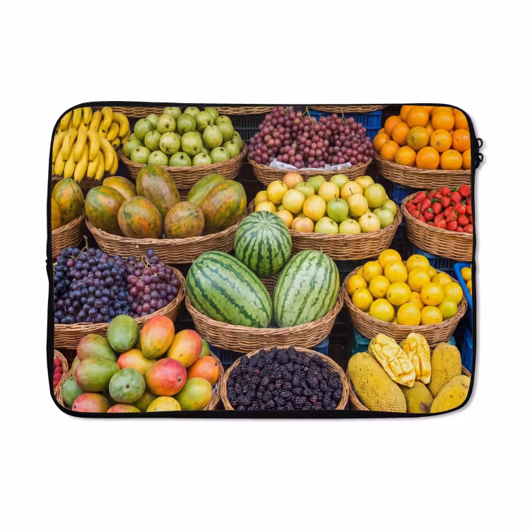 Laptophoes - Fruit - Markt - Kleurrijk — 5
