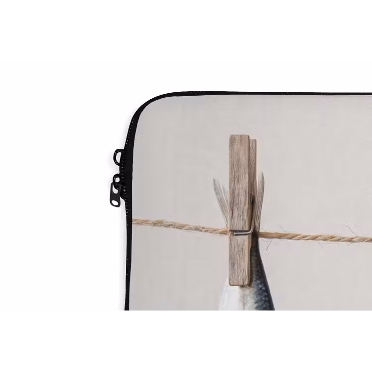 Laptophoes - Vis - Hangend - Eten — 6