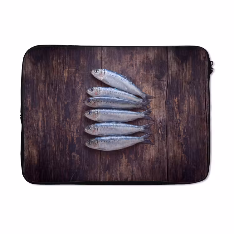 Laptophoes - Vis - Hout - Eten — 5
