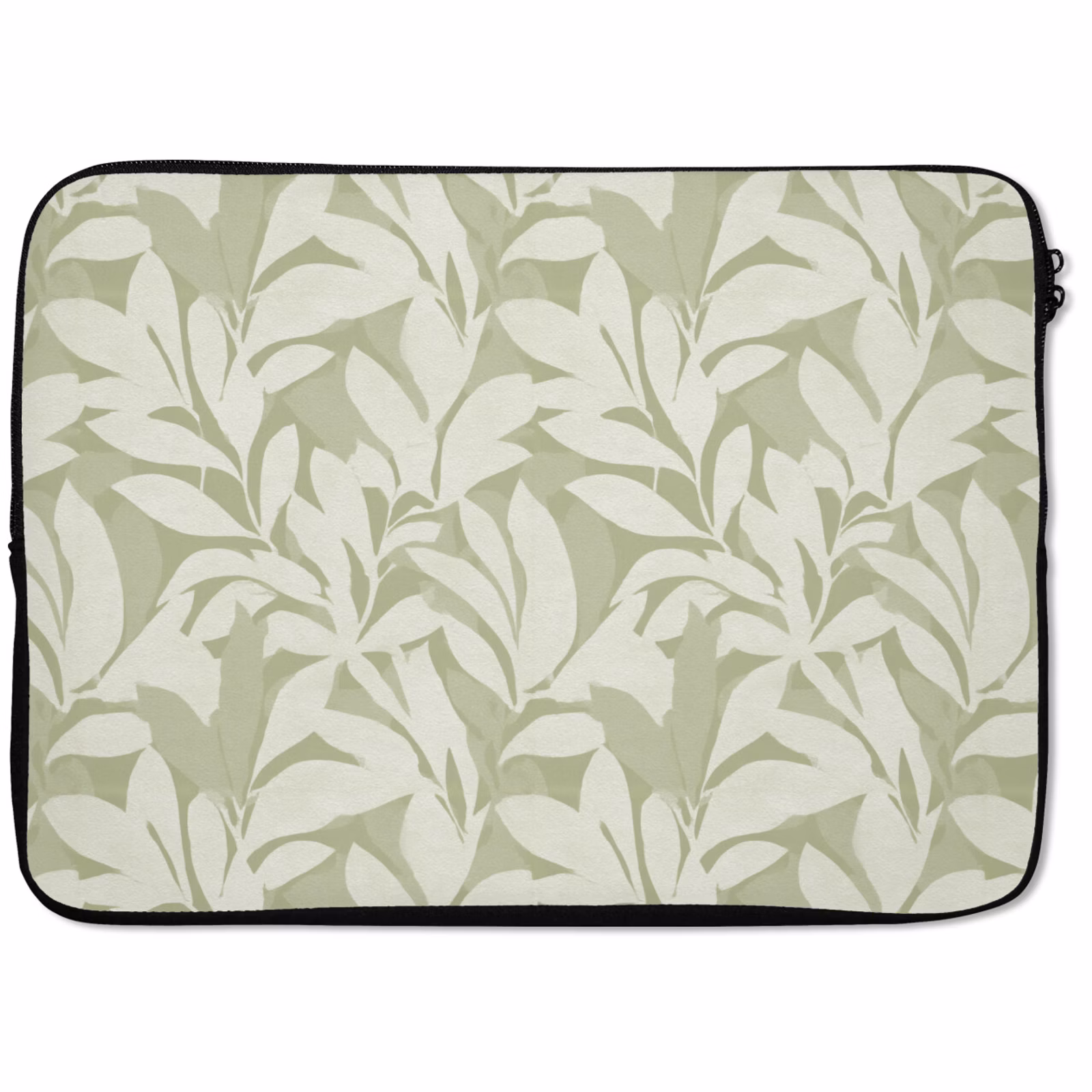 Laptophoes - Saliegroen - Botanisch - Minimalistisch - Patroon — 1