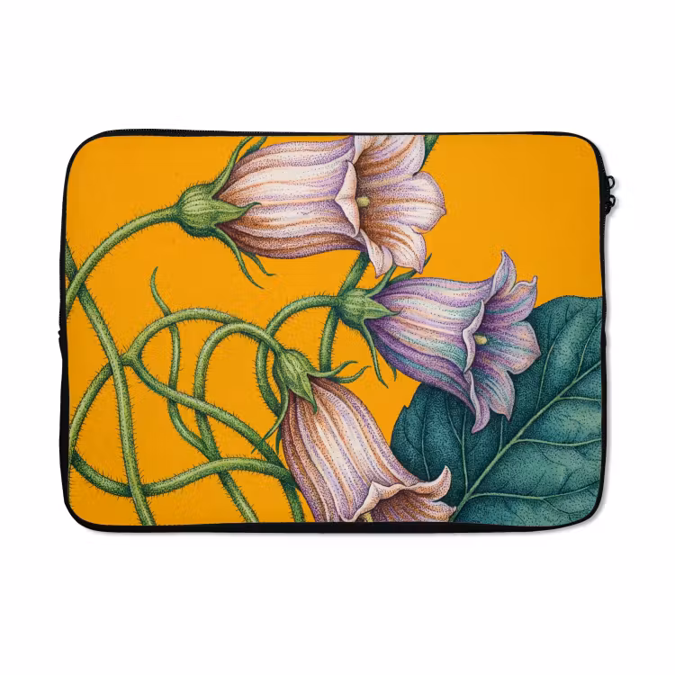 Laptophoes - Bloemen - Botanisch - Geel — 5