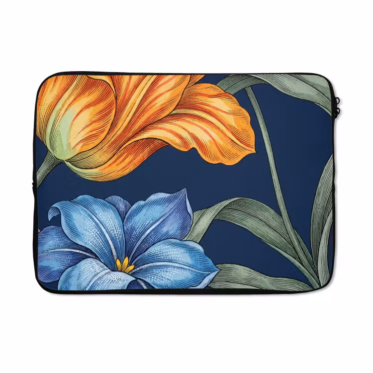 Laptophoes - Bloemen - Botanisch - Patroon — 5