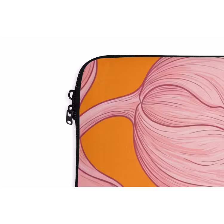 Laptophoes - Roze bloemen - Modern — 6