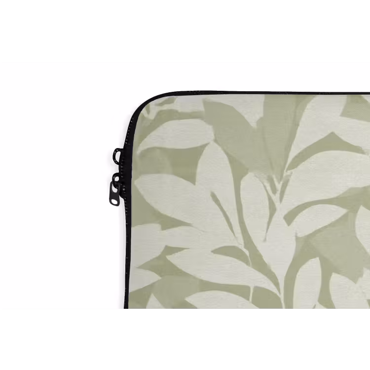 Laptophoes - Saliegroen - Botanisch - Minimalistisch - Patroon — 6