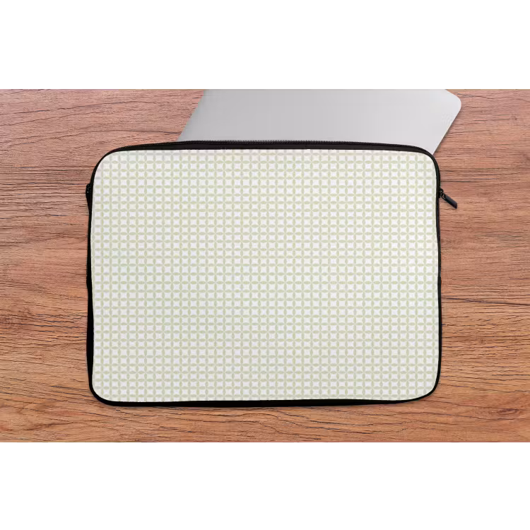 Laptophoes - Saliegroen - Geometrisch - Cirkels - Patroon — 2
